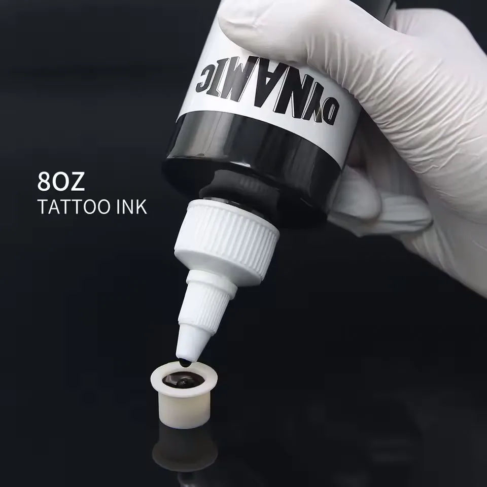 8OZ 240ML Black Tattoo ink Original TBK BLK WD1 Triple Black Ink Professional Tattoo Pigment Permanent Skin Body Art Pigment 4