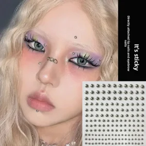 165pcs Non Piercing Lip Nails Sticker Selfadhesive Waterproof Reusable Fake Lip Nail Eyebrow Nose Ring Body Belly Button Jewelry 1