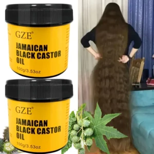 2 Pack GZE JAMAICAN Black Castor Oil - Jamaican Black Castor Oil for Hair Strengthens and Scalp  Care 1