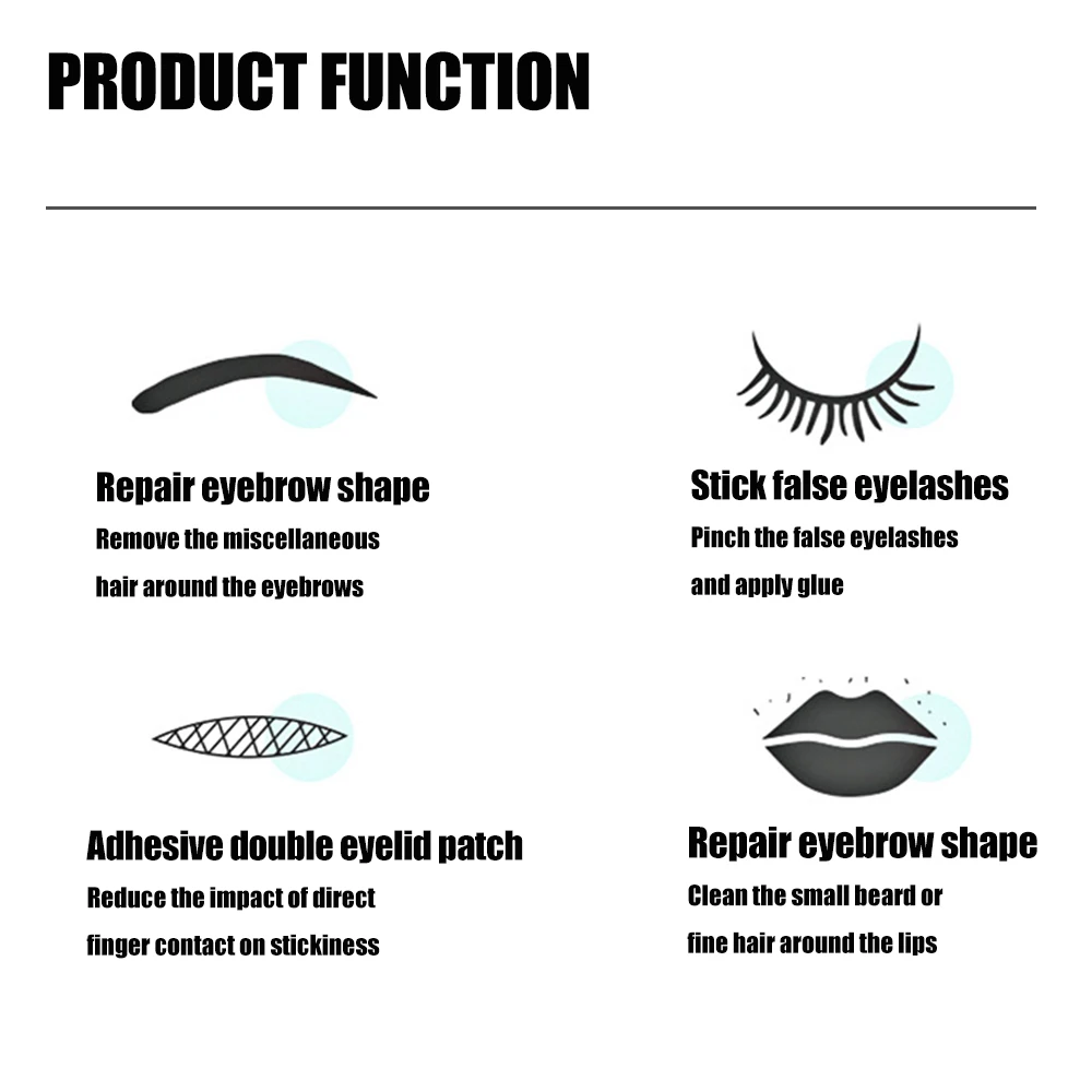 Colorful Eyebrow Tweezers Professional Stainless Steel Tweezers For Men and Women Beauty Clips Facial Hair Removal Makeup Tools 5
