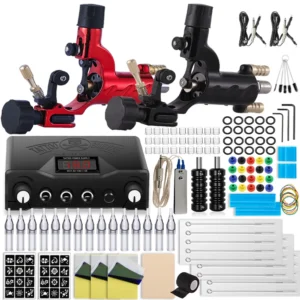 Complete Rotary Tattoo Machine Kit Dragonfly Tattoo Gun Tattoo Power Supply Needles Set for Tattoo Artists and Beginners Supply 1