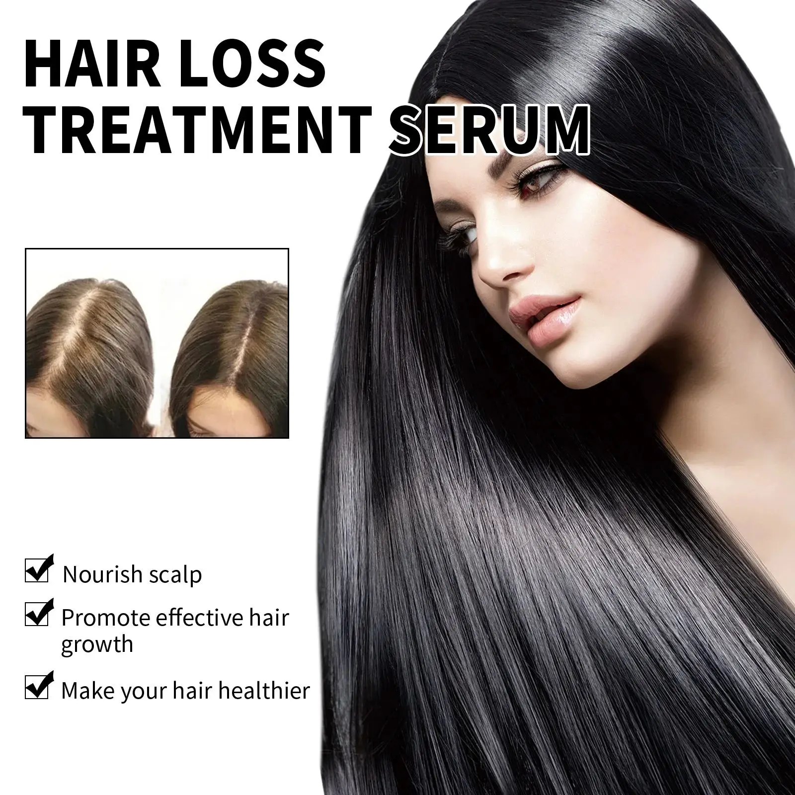 Hair Growth Shampoo Anti Hair Loss Anti-dandruff Repair Damaged Scalp Follicles Fast Baldness Treatment Hair Regrowth Care 60ml 3