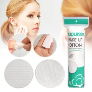 Disposable Soft Circular Makeup Remover Pads Doubles Sided Breathable Cotton Pads for Daily Facial Cleaning Nail Polish Remover 1