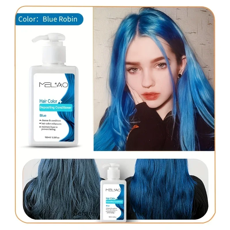 MELAO Hair Dye - Semi Permanent Hair Color Depositing Conditioner, Cruelty-free 5