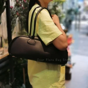 Y2k Women's Vintage Simple Pu Zipper Handbag Retro Advanced Sense Luxury Underarm Bag Fashion Casual Large Capacity Shoulder Bag 1