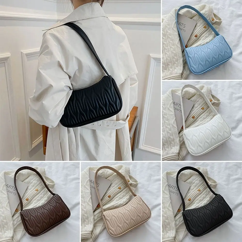 Women Casual PU Leather Handbag Shoulder Bags Messenger Bag Underarm Bag 4