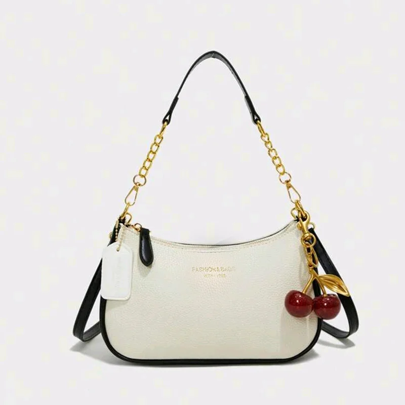 Crossbody Bag for Women Adjustable Strap Crescent Shoulder Bag PU Leather Zipper Closure Casual Handbag for Work Travel 3
