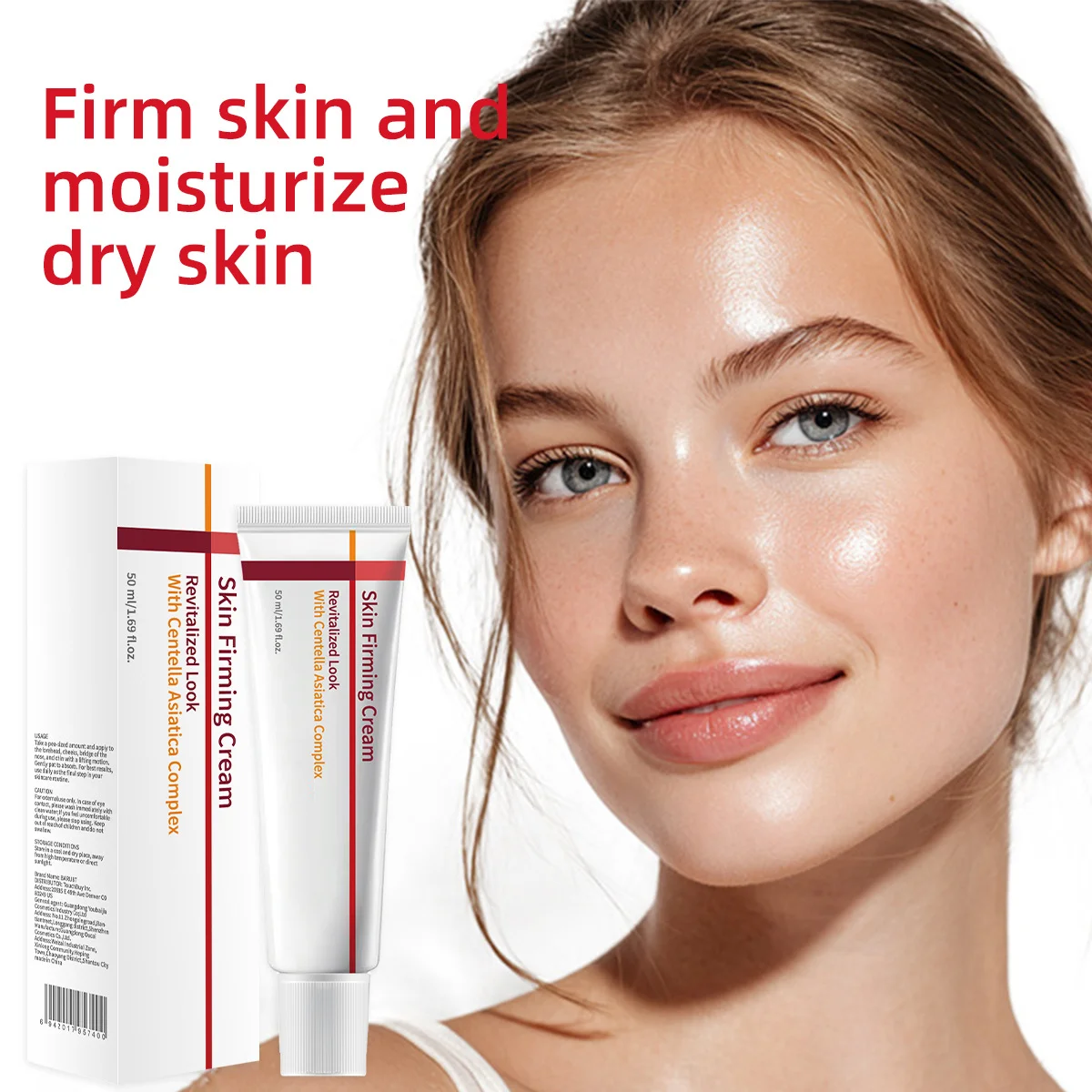 50ML Centella Asiatica Moisturizing Cream - Strengthen Skin Barrier, Rejuvenate, Oil Control, Firming - Facial Skin Care for Sen 5