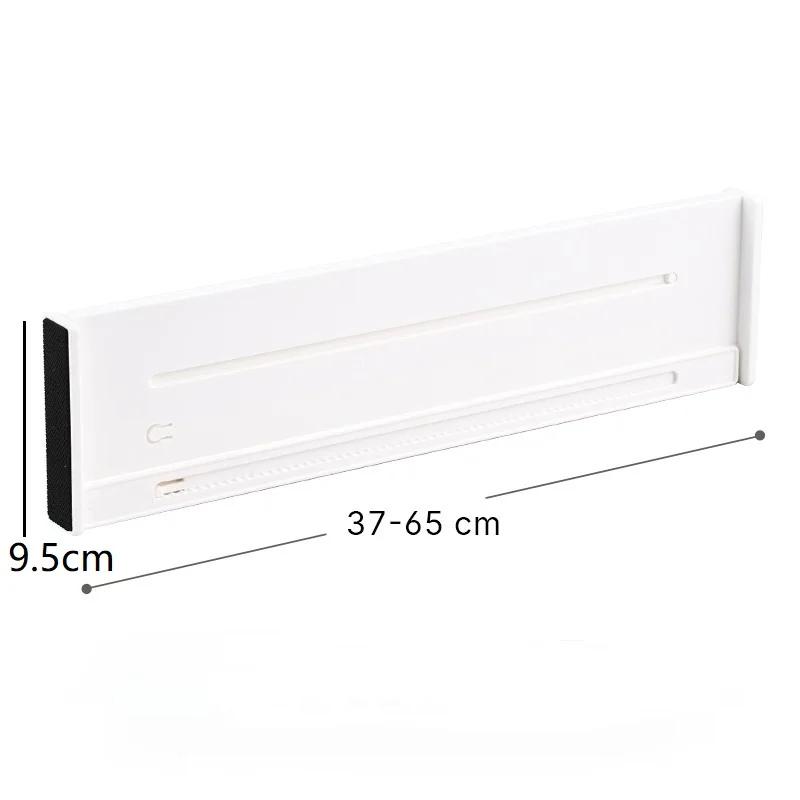 2/4/6pcs Drawer Dividers Organizers Adjustable Clear Plastic Drawers Separators for Clothing, Kitchen Utensils and Makeup Office 6