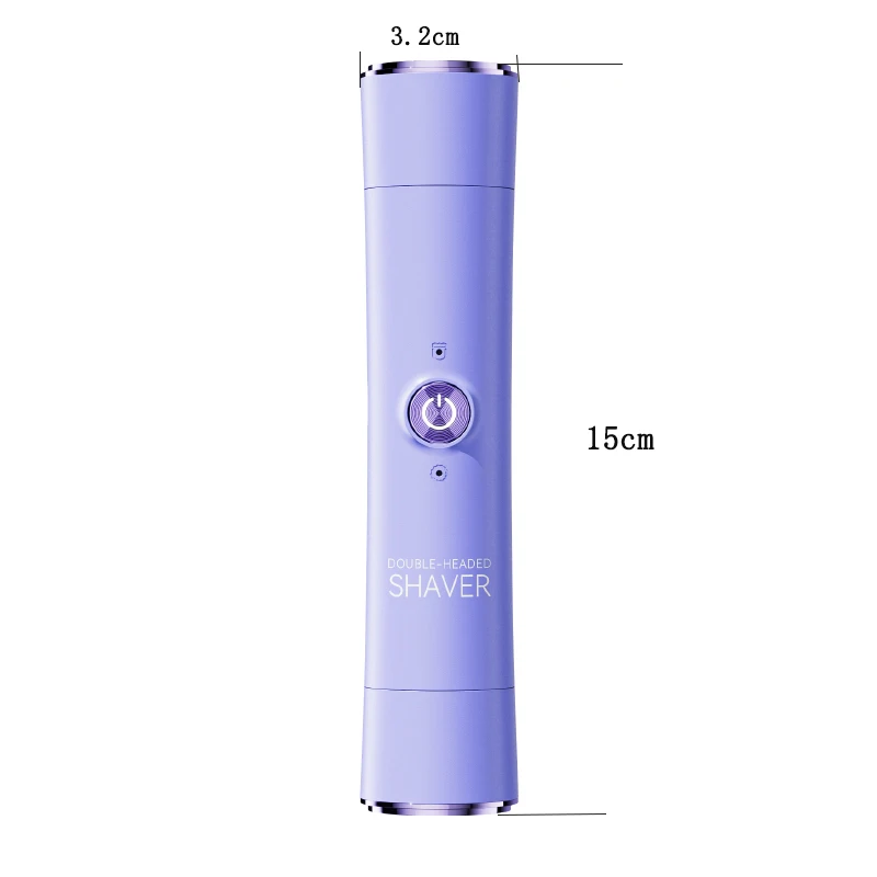 2-in-1 wireless rechargeable electric shaver, suitable for women - dual head bikini trimmer, suitable for both dry and wet use 4