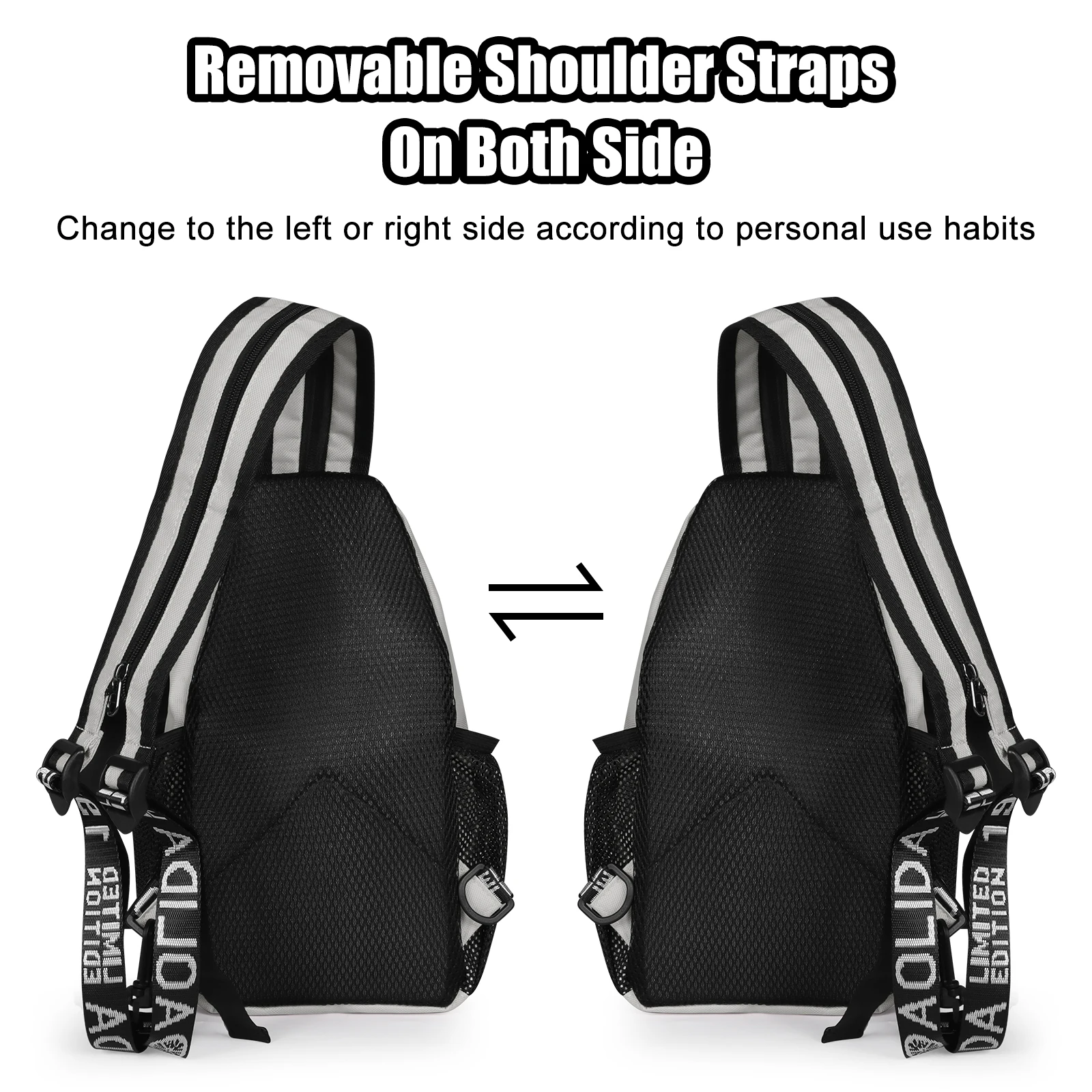 New Designers Chest Bags Crossbody Shoulder Backpack - Headphone Jack & Phone Pocket - For Ladies - Stylish & Practical - Perfec 5