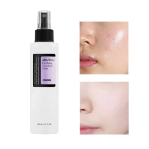 AHA/BHA salicylic acid spray toner cleans and shrinks pores controls oil removes blackheads pimples exfoliates and hydrates 1