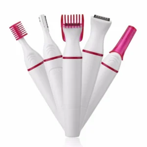 5 In 1 Set Women Epilator Female Eyebrow Trimmer Lady Shaver Hair Removal Shaver Machine Face Depilador Bikini Depilatory Tool 1