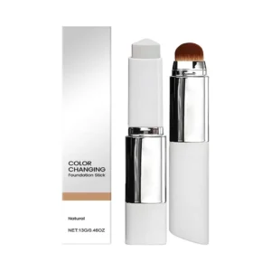 2-in-1 Color-Changing Foundation Stick Liquid Lightweight Moisturizing Brightening Foundation Color Changing For All Skin Types 1