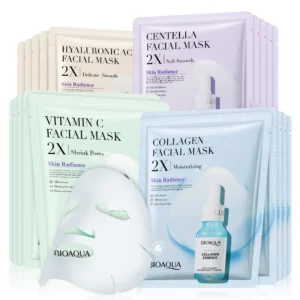 20pcs/5pcs Centella Collagen Face Mask VC Moisturizing Refreshing Sheet Masks Hyaluronic Acid  Facial Mask Skin Care Products 1