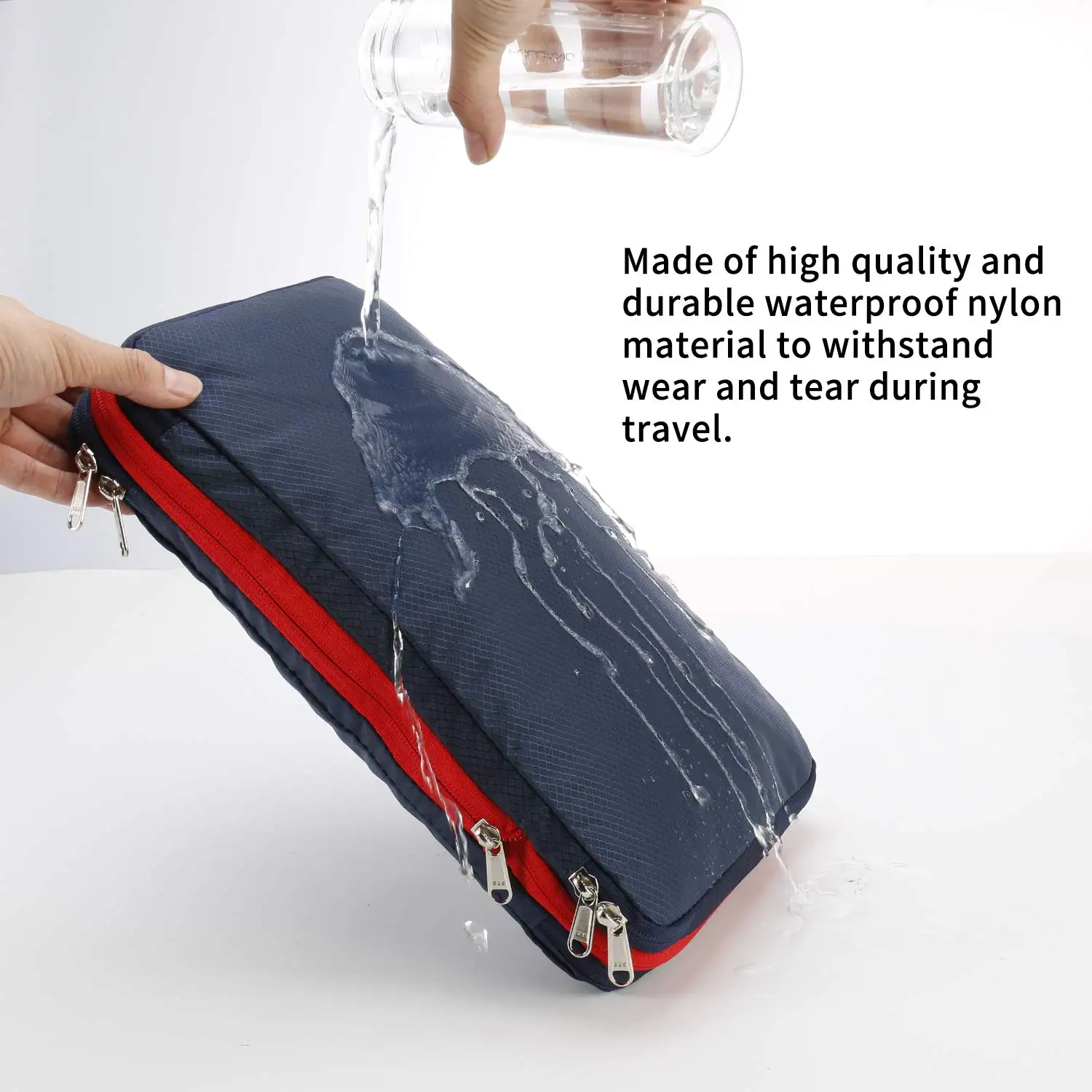 Nylon Travel Compression Packing Cubes Double Layer Portable Pouch Zipper Waterproof Storage Bags for Clothing Shoes Suitcases 4