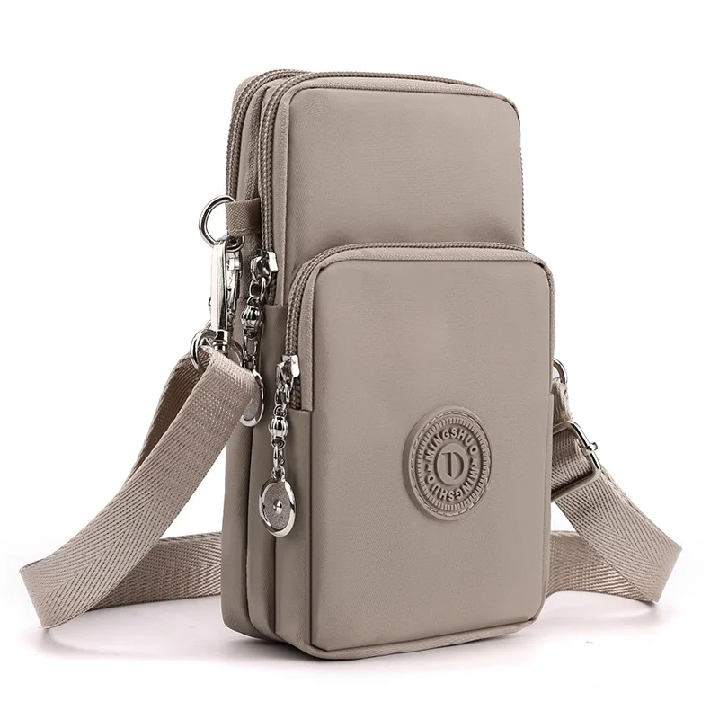 New Women Mobile Phone Bag Nylon Cell Phone Bag Coin Purse Strap Shoulder Bag Small Crossbody Bags for Women Wallet Travel Purse 2