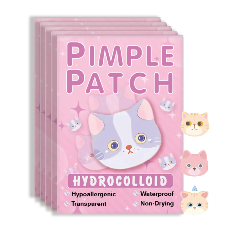 600pieces of cartoon cat acne patches, facial acne patches, concealer acne patches, and pimples patches. Ultra-thin and breathab 6