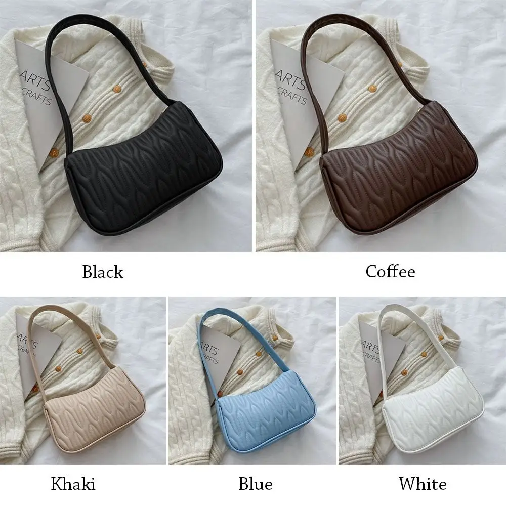 Women Casual PU Leather Handbag Shoulder Bags Messenger Bag Underarm Bag 5