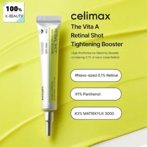 Celimax THE VITA-A RETINAL SHOT TIGHTENING BOOSTER,Hydrating Firming & Pore Minimizing,Korean Skincare,K-Beauty,Korean Makeup 1