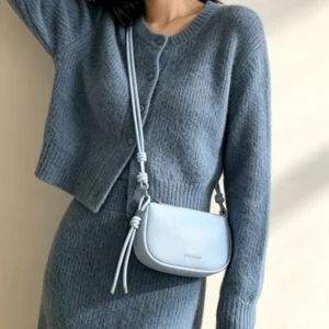 Simple, Fashionable, High-End Saddle Bag, New Niche, Casual, Versatile Crescent Bag, Mobile Phone Crossbody Bag 1