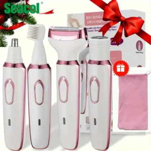 4in1 Women's Electric Hair Removal Device Multi functional Women's Electric Shaver Trimmer Set, Women's Bikini Thread Trimmer 1