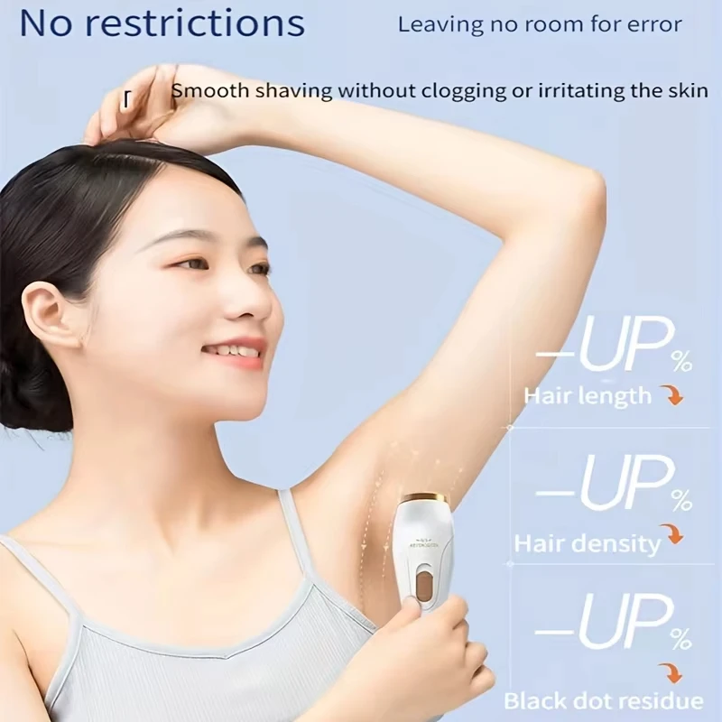 Electric Epilator For Women Shaver Lady Shaver Body Hair Trimmer Armpit Bikini Arm Leg Face Portable Painless Depilator 4