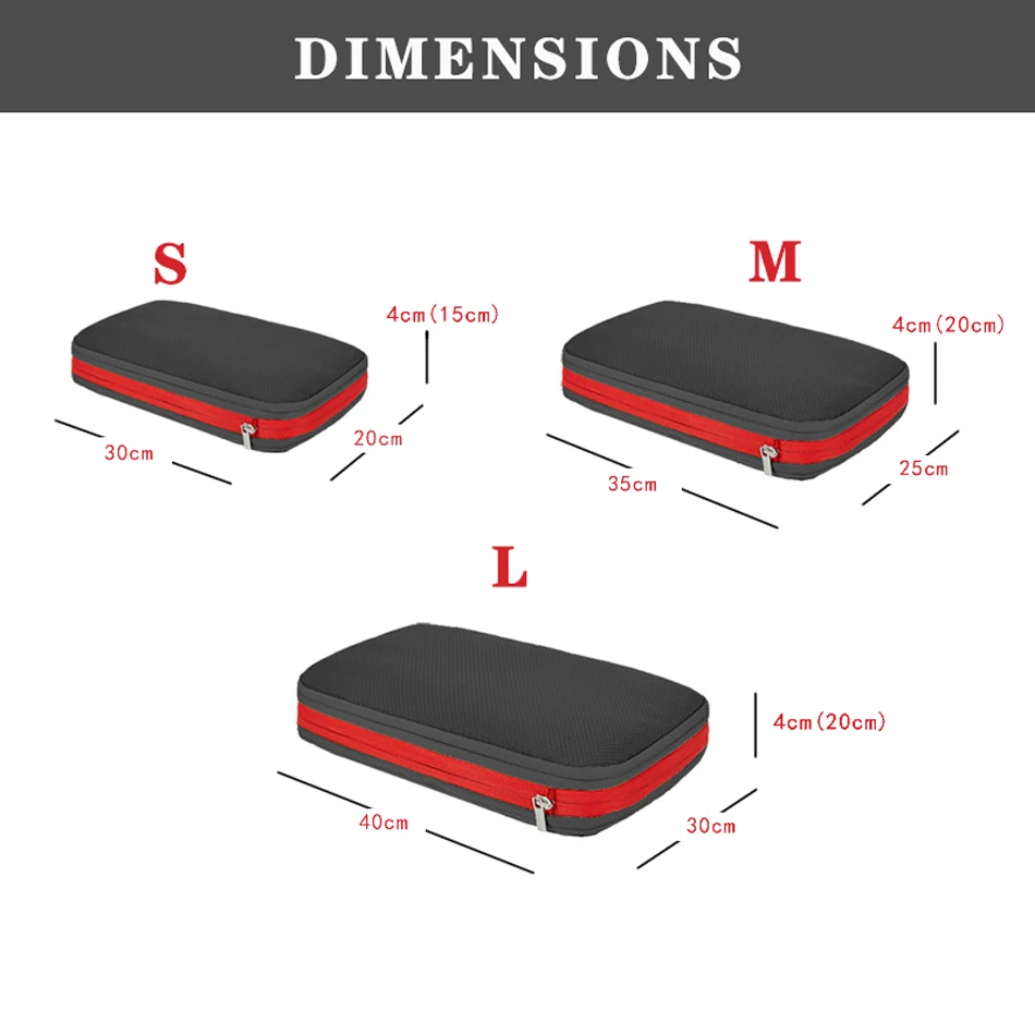 Nylon Double Layer Portable Compression Packing Cubes For Large Travel Suitcase Organizer ,Waterproof ,For Travelling 2