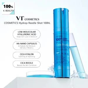 VT COSMETICS Hydrop Reedle Shot 100hL,Translucent & Hydrating,Pore Refining,Glow Enhancing,Toning,Korean Skincare,Korean Makeup 1