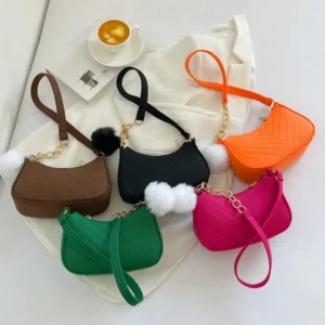 Lady Armpit Design Luxury Tote Released Fashion Ladies Handbag Under Crescent Small Square Bag Small Solid Color Shoulder Bags 1