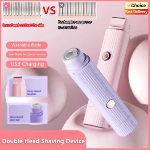 2026 New 2in1 Electric Razor for Women Painless Hair Removal Rechargeable Body Trimmer Underarm Mustache Epilator Shaver 1