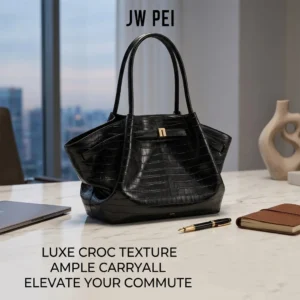 JW PEI 2026 New Women's Eco-Friendly Leather Purse Dumpling Crossbody Shoulder Bag, High Quality Vegan Leather Tote Handbag 1