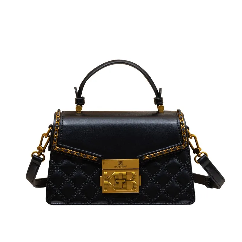 Women's handbag, genuine diamond grid handbag, women's 2023 new autumn/winter high-end designer crossbody shoulder bag 5
