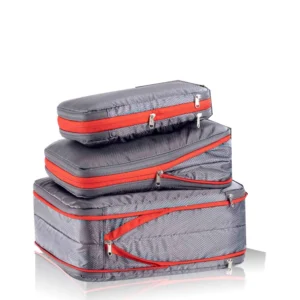 Nylon Travel Compression Packing Cubes Double Layer Portable Pouch  Zipper Waterproof Storage Bags for Clothing Shoes Suitcases 1