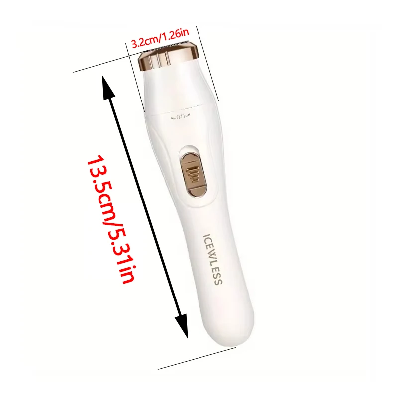 Women Electric Shaver Waterproof Painless Hair Trimmer for Bikini Body Legs Face Underarms Hair Removal Cordless 2