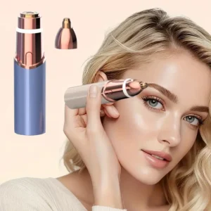 2-in-1 facial and eyebrow trimmer: a rechargeable painless facial eyebrow shaver for the face, lips, and body 1