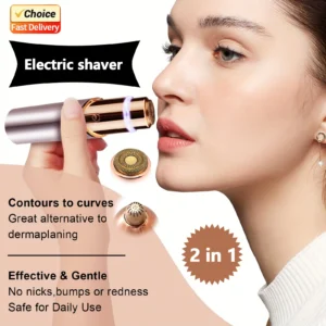 2026 New Electric Facial Hair Remover for Women Painless Eyebrow Trimmer Upper Lip Chin Bikini Portable Hair Removal Device 1