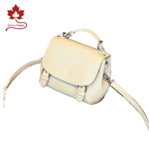 2026 New Summer Small Size Beige Pink Color Women Messenger Bag High-end Vegetable-tanned Cowhide Leather Female Crossbody Bag 1