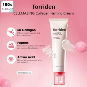 Torriden Cellmazing Firming Cream 60ml,Lightweight & Fast-Absorbing,Moisturizing & Non-Greasy,Korean Skincare,Korean Makeup 1