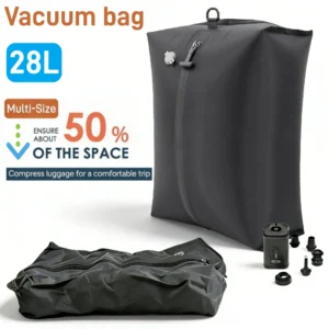 Vacuum Storage Bags for Travel necessities, Space Saver Compression cubes for Clothes, Foldable Packing Bag for Luggage suitcase 1
