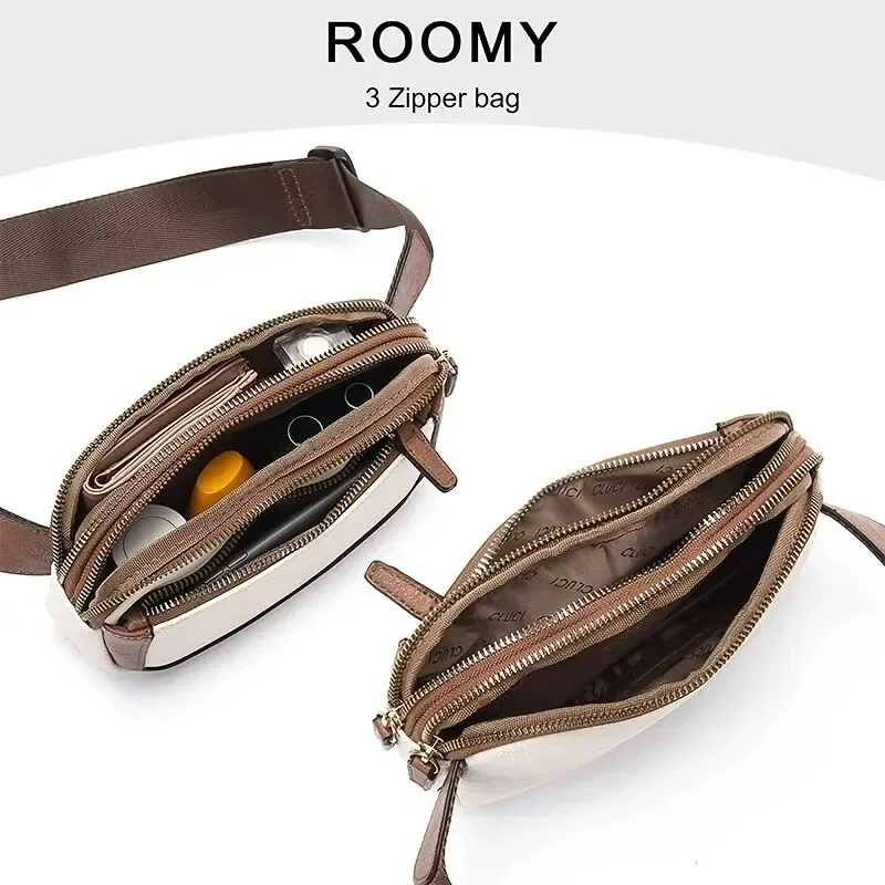 Women's Belt Bag Fashion Crossbody Bag Chest Bag Adjustable Shoulder Strap PU Leather Women's Messenger Handbag 5