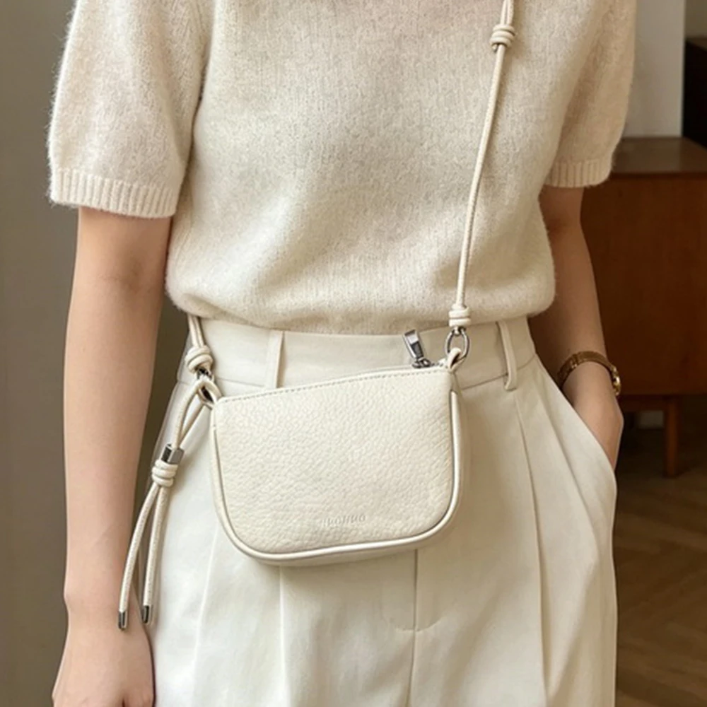 Simple, Fashionable, High-End Saddle Bag, New Niche, Casual, Versatile Crescent Bag, Mobile Phone Crossbody Bag 6