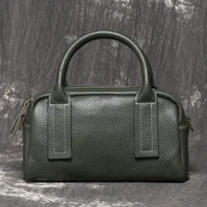 LJ-20029 Top Layer Cowhide Fashionable Versatile Handbag for Women, Vegetable Tanned Leather Shoulder Bag 1