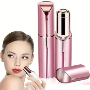 1-Pack Women Electric Lipstick Shaped Portable Trimmer Painless Effective Facial Hair Removal for Shaving Beauty Shaver Tool 1