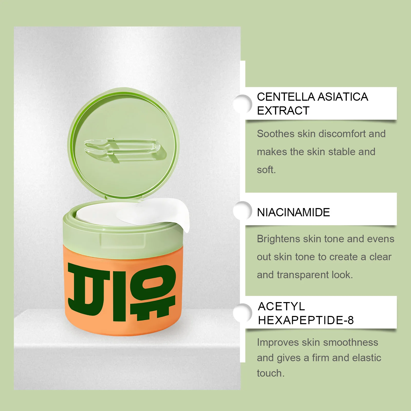 Centella Asiatica Moisturizing Cotton Pads - Gentle Skin-Toning Pads for Hydration, Moisturization & Firming Facial Skin 3