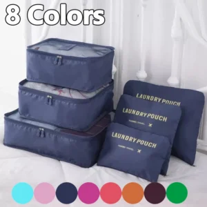 6 Pieces/set Travel Bag Clothes Shoe Organizer Traveling Compression Packing Cubes Suitcase Luggage Organizers Home Storage 1