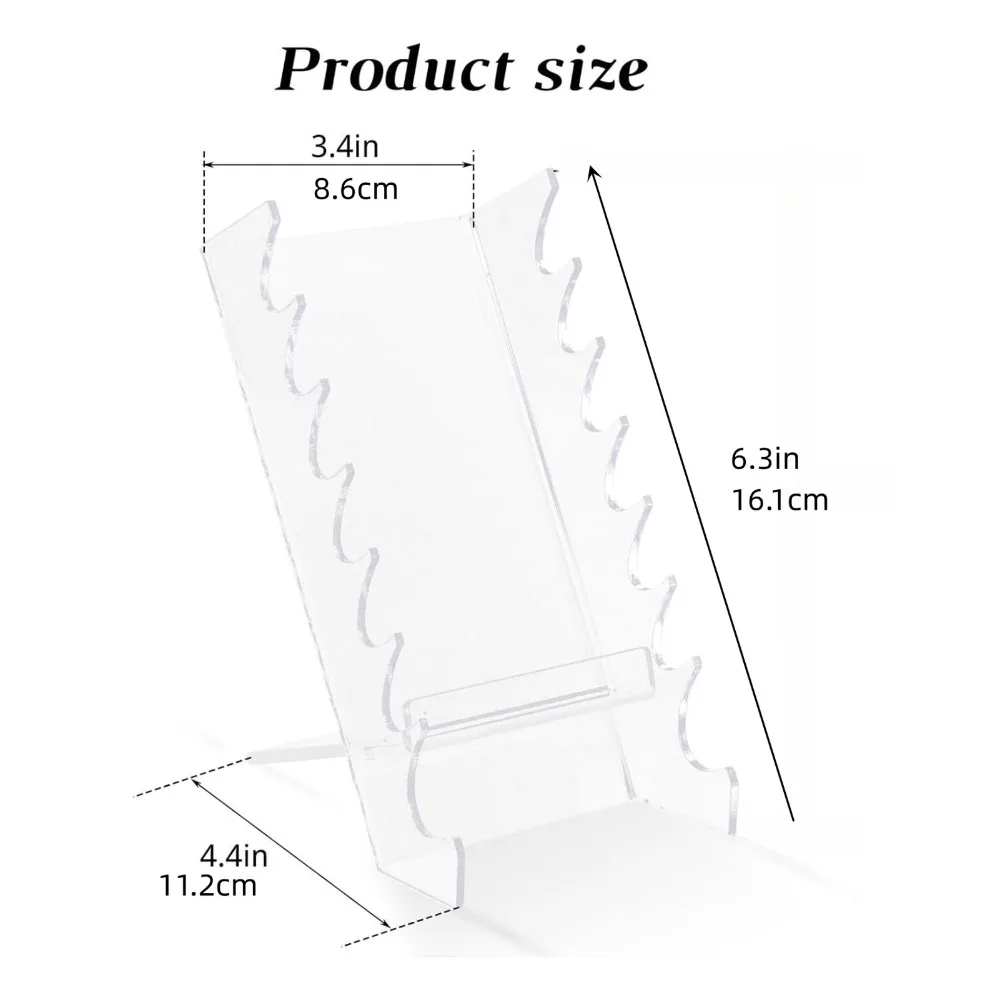 Space Saving Acrylic Makeup Brush Holder Aesthetic Transparent Drying Rack Sturdy Multi-hole Pen Organizer Art Storage 6