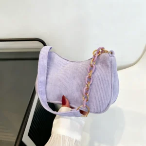 Small Shoulder Bag For Women,corduroy Hobo Tote Handbag Clutch Purse Crescent Underarm Bag Crossbody Bags 1