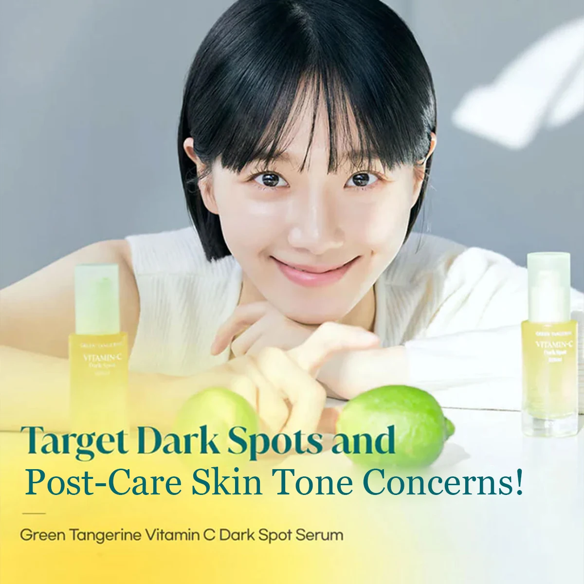 GOODAL Green Tangerine Vitamin C Serum,Lightweight Serum,Targeting Dullness,Antioxidant Care,Korean Skincare,Korean Makeup 4