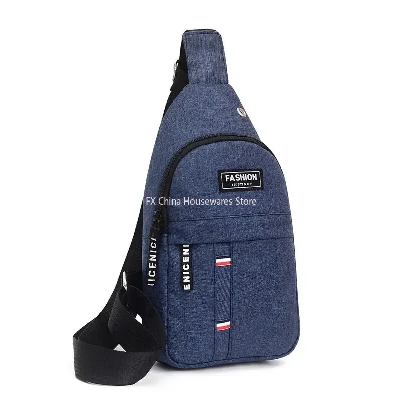 Men's Waterproof Chest Bag, Adjustable Shoulder Strap, Large Capacity, Outdoor Sports, Casual Fashion,water-resistant Fabric 5